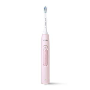 飞利浦（PHILIPS）声波电动牙刷钻石3系 5倍洁齿5种模式 洁净刷头*2 生日礼物送女友  HX5171/04粉