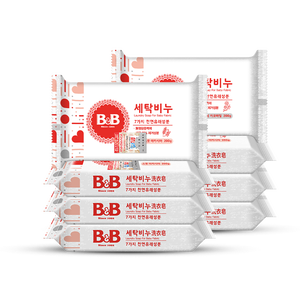 保宁（B&B）婴幼儿洗衣皂儿童肥皂尿布皂专用内衣裤肥皂200g*8【到手共8块】