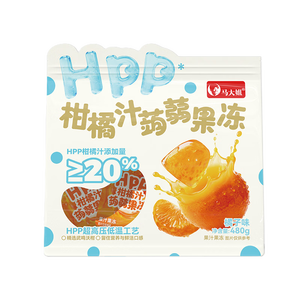 马大姐蒟蒻果冻 480g|约24枚HPP柑橘汁桔子果汁果冻 儿童零食大礼包