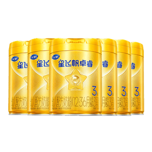 飞鹤星飞帆卓睿3段幼儿配方奶粉1-3岁750g*6乳铁蛋白7种HMO28天新鲜