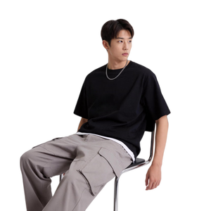 JD FASHION京东自营100%新疆棉溯源T男士t恤短袖男女同款2026新款上衣衣服