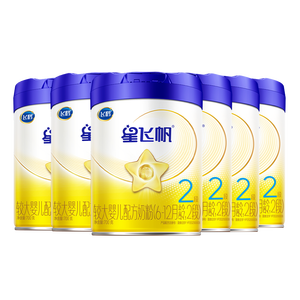 飞鹤星飞帆2段婴幼儿配方奶粉(6-12月)700g*6 专利OPO A2奶源