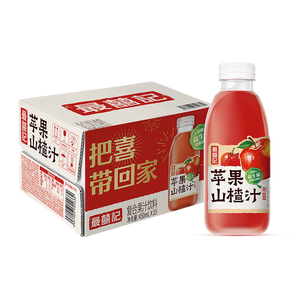 元气森林最喜记-复合果汁饮料-苹果山楂汁 400mL*15瓶 聚餐解腻 中秋送礼