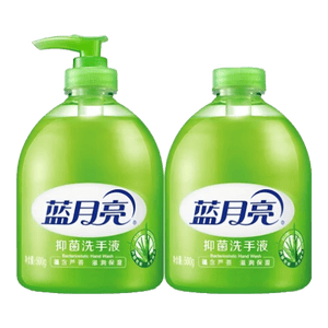 蓝月亮洗手液泡沫丰富抑菌99.9%500g+补充装500g 儿童护手家用替换装