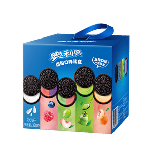 奥利奥（Oreo）夹心饼干五口味混合装388g 休闲零食大礼包 共20包 早餐下午茶