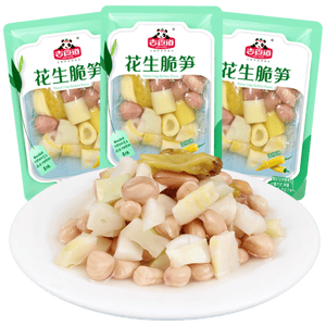 吉食道泡椒笋花生脆笋开袋即食泡椒竹笋解馋休闲零食小包500g