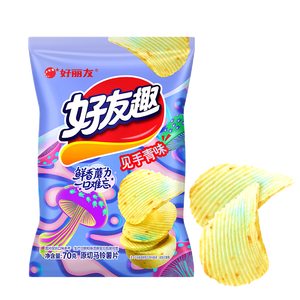 好丽友（ORION）好友趣见手青味70g/袋 追剧休闲零食薯片小包装膨化食品小吃
