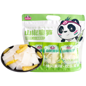 吉食道山椒笋片开袋即食竹笋酸辣鲜笋手剥笋解馋休闲零食小包420g