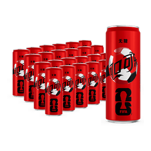 可口可乐（Coca-Cola）零度 Zero 无糖汽水 碳酸饮料 330ml*24FIFA世界杯主题罐