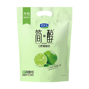 君乐宝简醇 0蔗糖 青柠 100g*10袋 风味酸牛奶 低温酸奶
