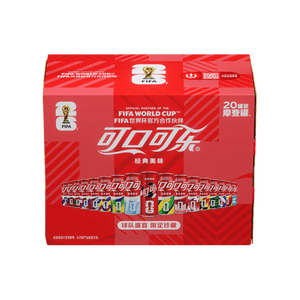 可口可乐（Coca-Cola）FIFA世界杯主题罐330*20罐(16支国家队+4足球版面)京东独家整箱装