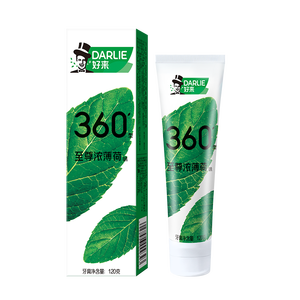 好来（DARLIE）原黑人至尊浓薄荷牙膏24H长效清新口气减少口气菌含氟去臭120g
