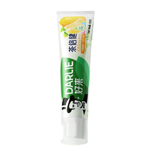 好来（DARLIE）原黑人茶倍健初萃茶·清柚雪芽味牙膏长效清新口气平衡酸碱160g