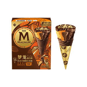 梦龙【王嘉尔推荐】梦龙醇巧筒巴旦木橙香冰淇淋冰激凌 79g*3支