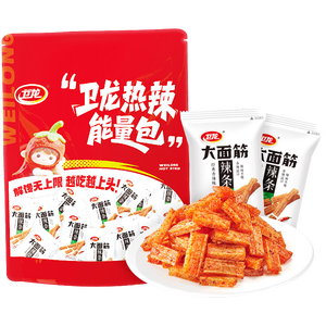 卫龙 辣条 1000g/约32包 经典香辣味大面筋 休闲零食 解馋大礼包