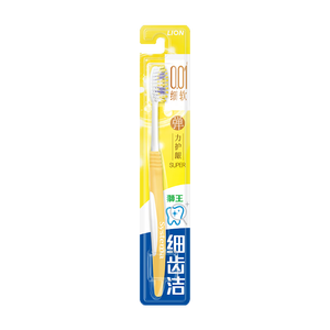 狮王(lion)细齿洁0.01弹力护龈牙刷1支装软毛8字植毛护龈深入清洁
