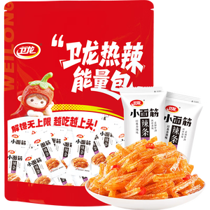 卫龙 辣条 小面筋 香辣味1000g/约42包 休闲零食 解馋大礼包