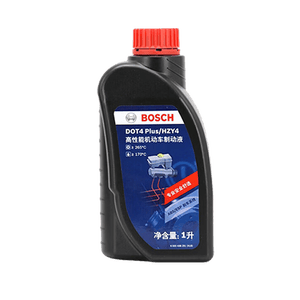 博世（BOSCH）DOT4plus升级版刹车油制动液/离合器油通用型1L装汽车养护套装