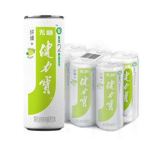 健力宝油柑薄荷味330ml*6罐含膳食纤维+双益生元碳酸饮料无糖汽水