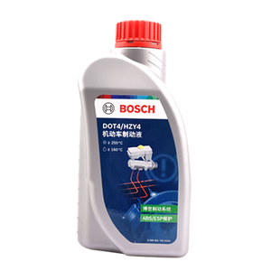 博世（BOSCH）DOT4 刹车油/制动液/离合器油 1L 通用型 一升装汽车养护套装