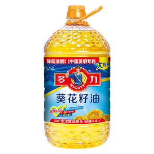 多力葵花籽油6.18L一级物理压榨 家用食用油