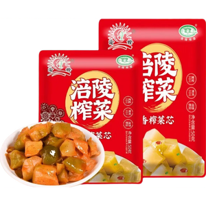 【限时特惠】重庆涪陵特产榨菜芯口口脆50g去皮小包装早餐下饭菜 榨菜芯50g*5包