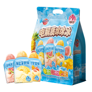 蜡笔小新电解质绵绵冰 1kg 夏日冰沙 杨枝甘露 棒冰挤食冰 饮料零食