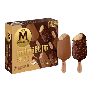 梦龙【王嘉尔推荐】迷你梦龙冰淇淋松露巧克力+卡布基诺味 4只装