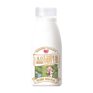 光明 有机鲜牛奶 4.0g蛋白质185ml*6瓶 巴氏杀菌 低温奶