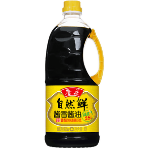 鲁花自然鲜系列 酱香酱油【 0添加防腐剂 特级生抽】1L 炒菜调味品
