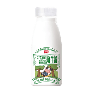 光明 有机鲜牛奶 3.6g蛋白质185ml*6瓶 巴氏杀菌 低温奶