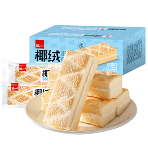 泓一椰蓉蛋糕800g 早餐代餐面包饼干蛋糕休闲零食办公室下午茶点心