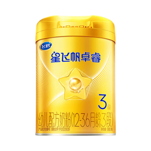 飞鹤星飞帆卓睿3段幼儿配方奶粉(1-3岁)300g乳铁蛋白7种HMO高量益生菌