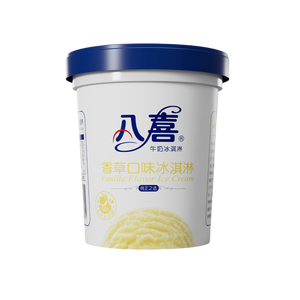 八喜【加量】香草口味冰淇淋 561.8g*1桶 家庭装生牛乳雪糕550g批发