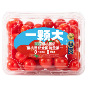 京鲜生&一颗大 红宝石樱桃番茄 净重418g*2盒 西红柿圣女果源头直发
