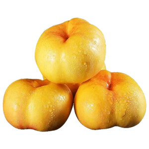 京鲜生蒙阴彩虹蟠桃净重3斤单果120g 黄油蟠桃 生鲜应季桃子 源头直发