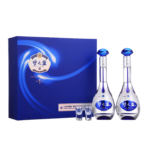 洋河 梦之蓝M3 52度 500ml*2瓶 礼盒装 绵柔浓香型白酒 