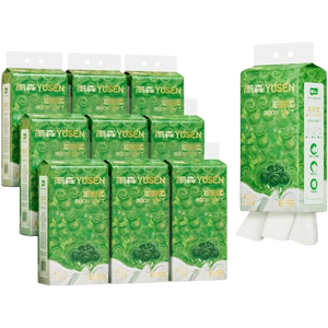 雨森（YUSEN）悬挂式纸巾实惠装卫生间壁挂式抽纸家用挂式餐巾纸抽 4层1100张*10提【箱装】