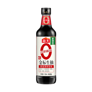 海天 生抽酱油500ml【0金标特级酱油】金标系列 0添加防腐剂