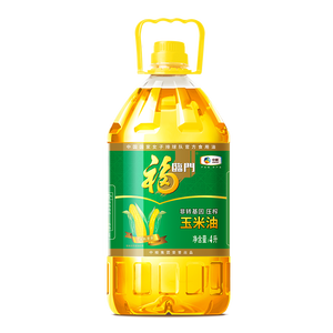 福临门 食用油 非转基因压榨玉米油4L 中粮出品（富含植物甾醇）