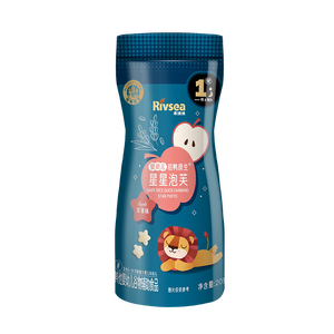 禾泱泱婴幼儿稻鸭原生星星泡芙苹果味20g高钙高蛋白宝宝零食6月+
