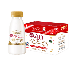 每日鲜语鲜牛奶4.0g蛋白质 211ml*6 家庭必备  巴氏杀菌乳 低温奶