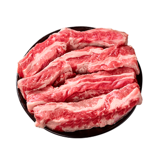 鲜京采惠选 巴西原切牛肋肉净重2斤 牛胸腹部位肋条肉 炖煮