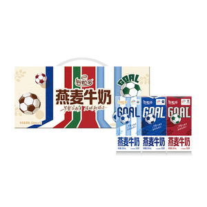 伊利【足球盛宴限定装】谷粒多颗粒燕麦牛奶200ml*12盒 礼盒装 6月产