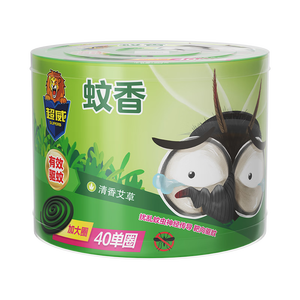 超威蚊香加大盘 艾草清香型防蚊驱蚊灭蚊防蚊黑蚊香盘香 【艾草清香】40圈