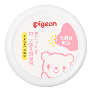 贝亲（Pigeon）(Pigeon) 婴儿爽身粉 芦荟精华 含粉扑 140g HA10