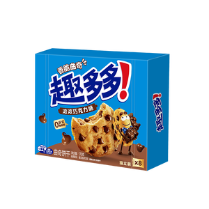 趣多多香脆巧克力味曲奇饼 干经典巧克力原味170g 休闲零食早餐下午茶