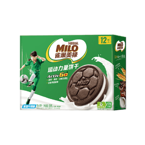 雀巢美禄（Nestle Milo）夹心饼干 牛奶味108g 运动力量饼干  零食休闲小吃 办公室下午茶