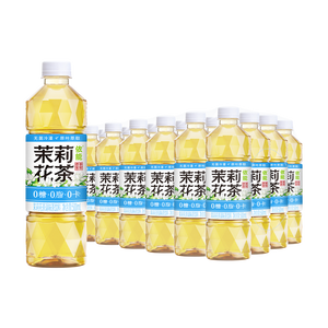 依能茉莉花茶饮料 无糖0脂0卡 500ml*24瓶 塑膜装 家庭聚餐囤货解渴