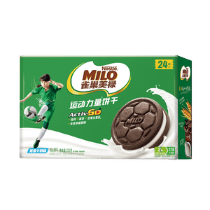 雀巢美禄（Nestle Milo）夹心饼干牛奶味216g 运动力量饼干 两款包装随机发零食休闲小吃